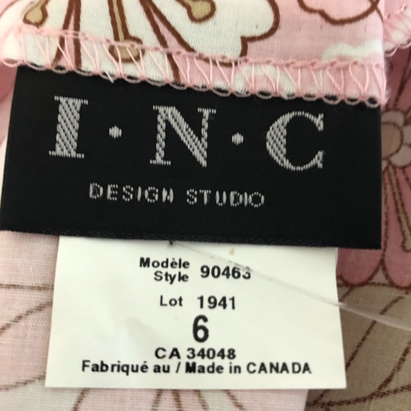 INC International Concepts Sun Dress, pink floral - Picture 7 of 7